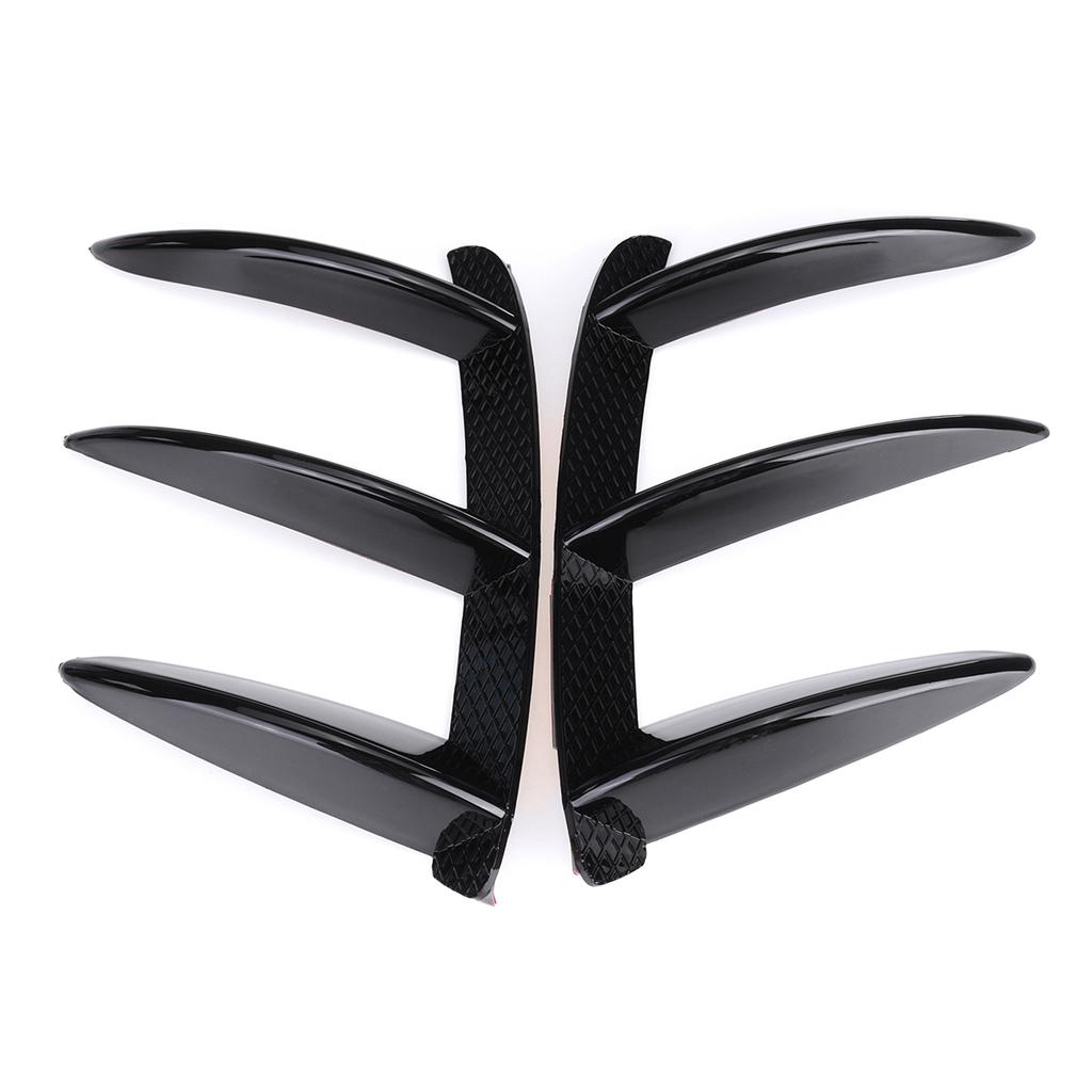 Pair Car Black /Carbon Look Rear Bumper Splitter Spoilers Canard For Mercedes Benz W176 A200 A250 A260 A45 AMG Car Styling