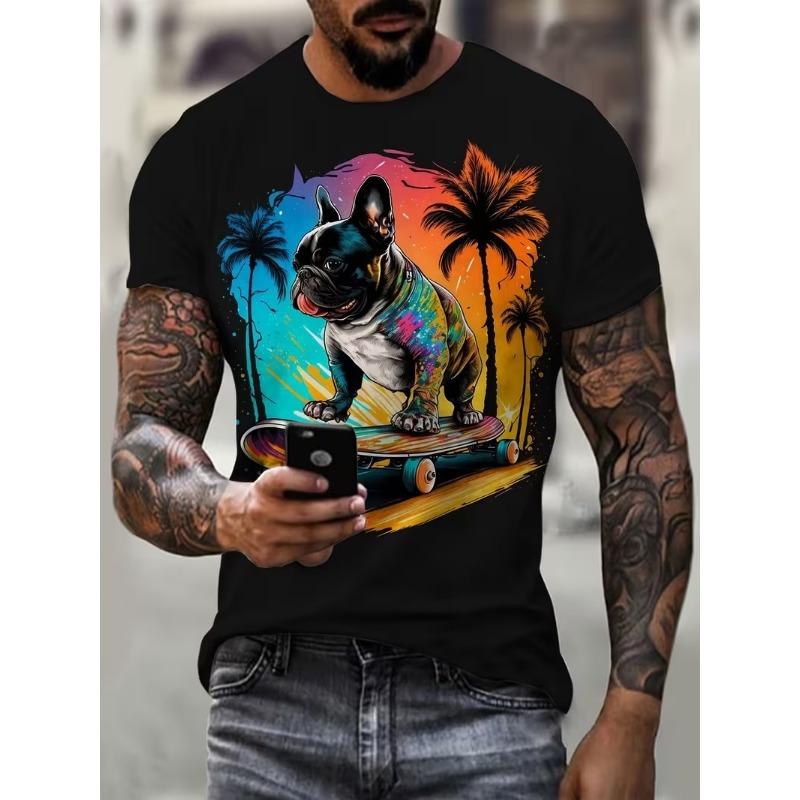 Funny Cartoon Animals Pattern T-Shirt For Men Funny Goat Pig 3D Printed Tees Casual Short Sleeve O-Neck Men Tops Unisex T-Shirts