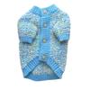 Autumn and Winter Colorful Sweater Pet Thickened Butterfly Yarn Knitted Cardigan Sweater Dog Cat Teddy Coat for Small Dogs