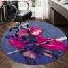 1pc KPop Demon Hunters MIRA2 Design Printed Area Round Carpet for Bedroom Living Room Home Decor Rugs Mat Non Slip Mat Rug for Bedside