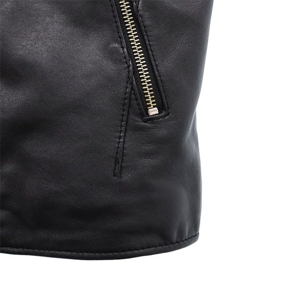 STUDIOUS Lamb leather Riders jacket 2 black Genuine leather blouson Men's Used