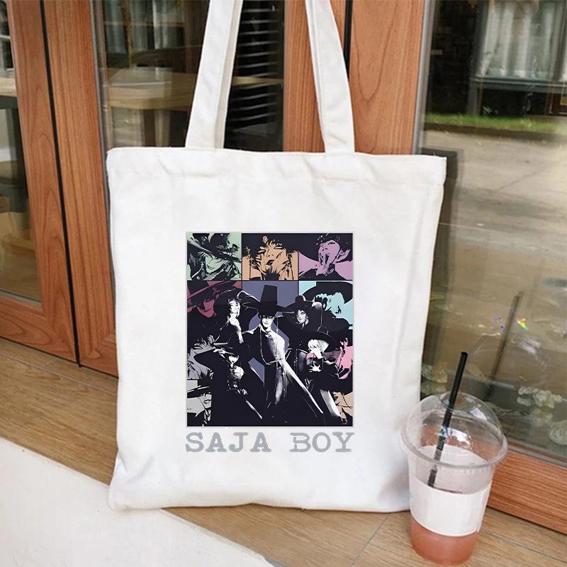 KPOP Demon Hunter Girl Group Saja Boys One-shoulder canvas bag female student daily shopping handbag