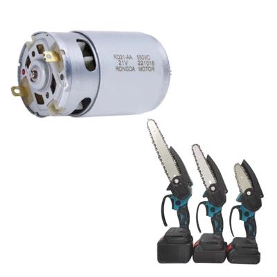21V14 Tooth Lithium Electric Saw Motor 4-inch 6-inch Electric Chain Saw Cordless Logging Saw  Motor Copper Coil