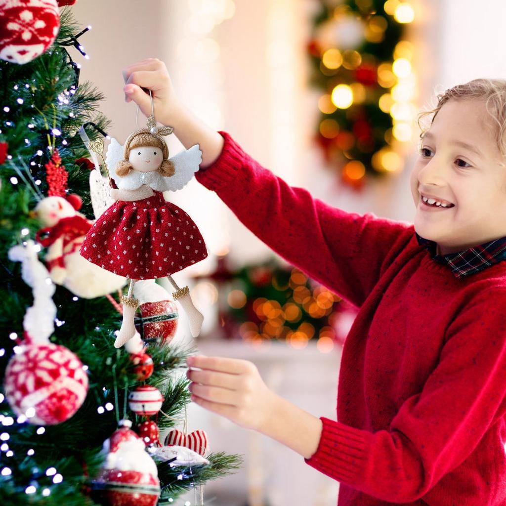 Christmas Tree Hanging Decoration Cute Angel Girl Pendant 2026 New Year Gift 2025 Xmas Navidad Christmas Decor
