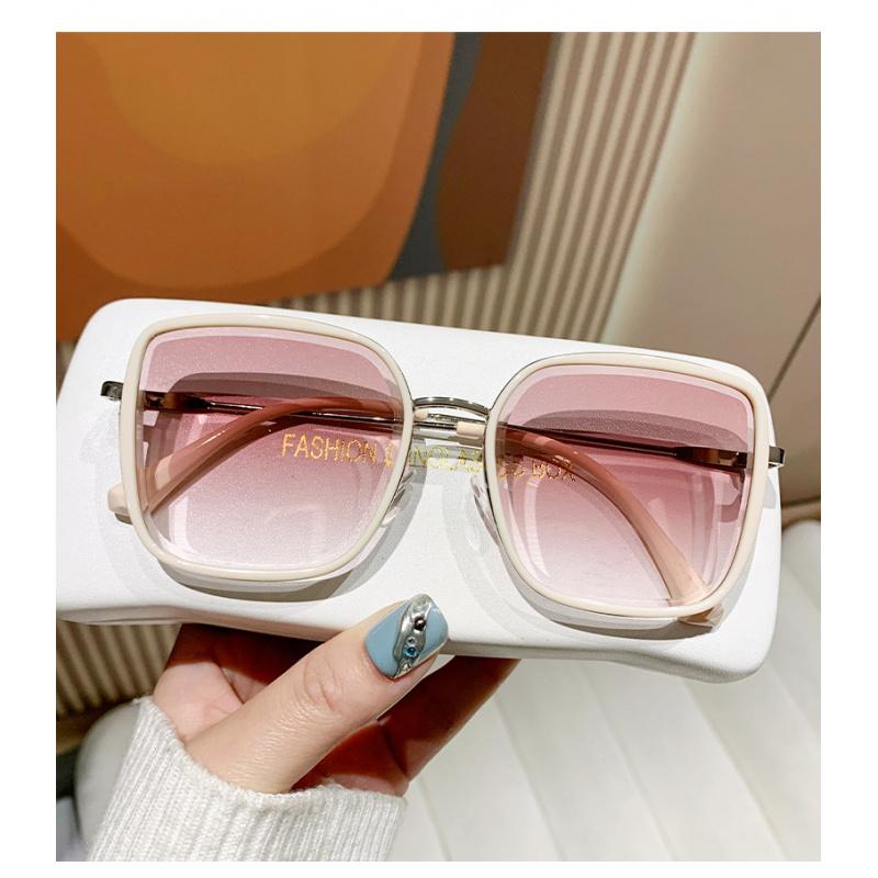Sunglasses for Women Summer High-End Large Frame Face-Slimming Internet Celebrity Gradient Color Sunglasses Driving