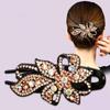 1Pc Hair Claws Hair Clips Plastic Fashion Duckbill Clip Women Rhinestone Hairgrip Hairpin