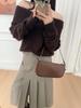 Women's One-Shoulder Knit Pullover Sweater: Off-Shoulder, Long Sleeve, Soft & Brushed - Autumn/Winter Collection
