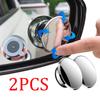 2PC Suction Cup Car Convex Blind Spot Mirror HD 360 Degree Wide Angle Adjustable Rearview Extra Auxiliary Round Mirror Accessori