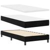 Box Spring Bed with Headboard Black 200 x 90 cm Velvet