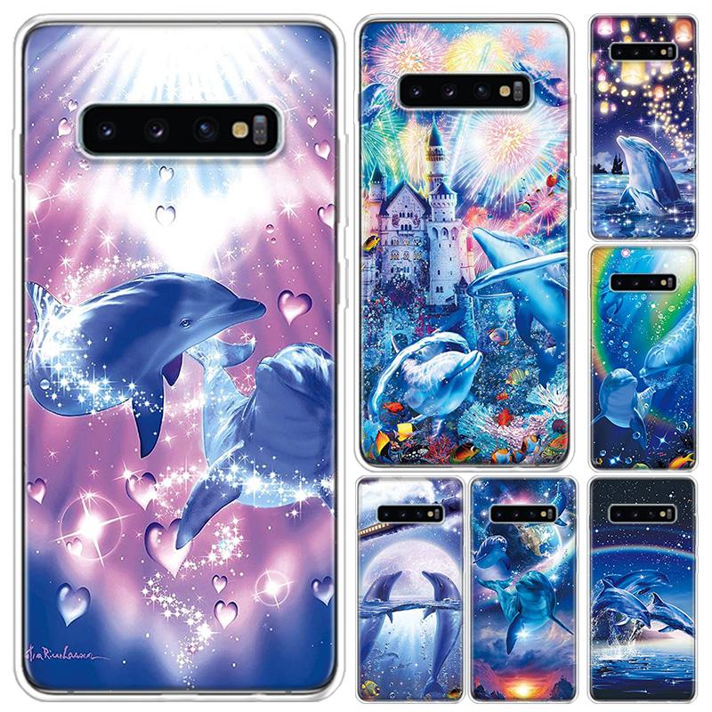 Sea Animal Cute Dolphin Phone Case For Samsung Galaxy A13 A14 A15 A16 A17 A53 A54 A55 A56 A57 A33 A34 A35 A36 A37 A23 A24 A25 A2