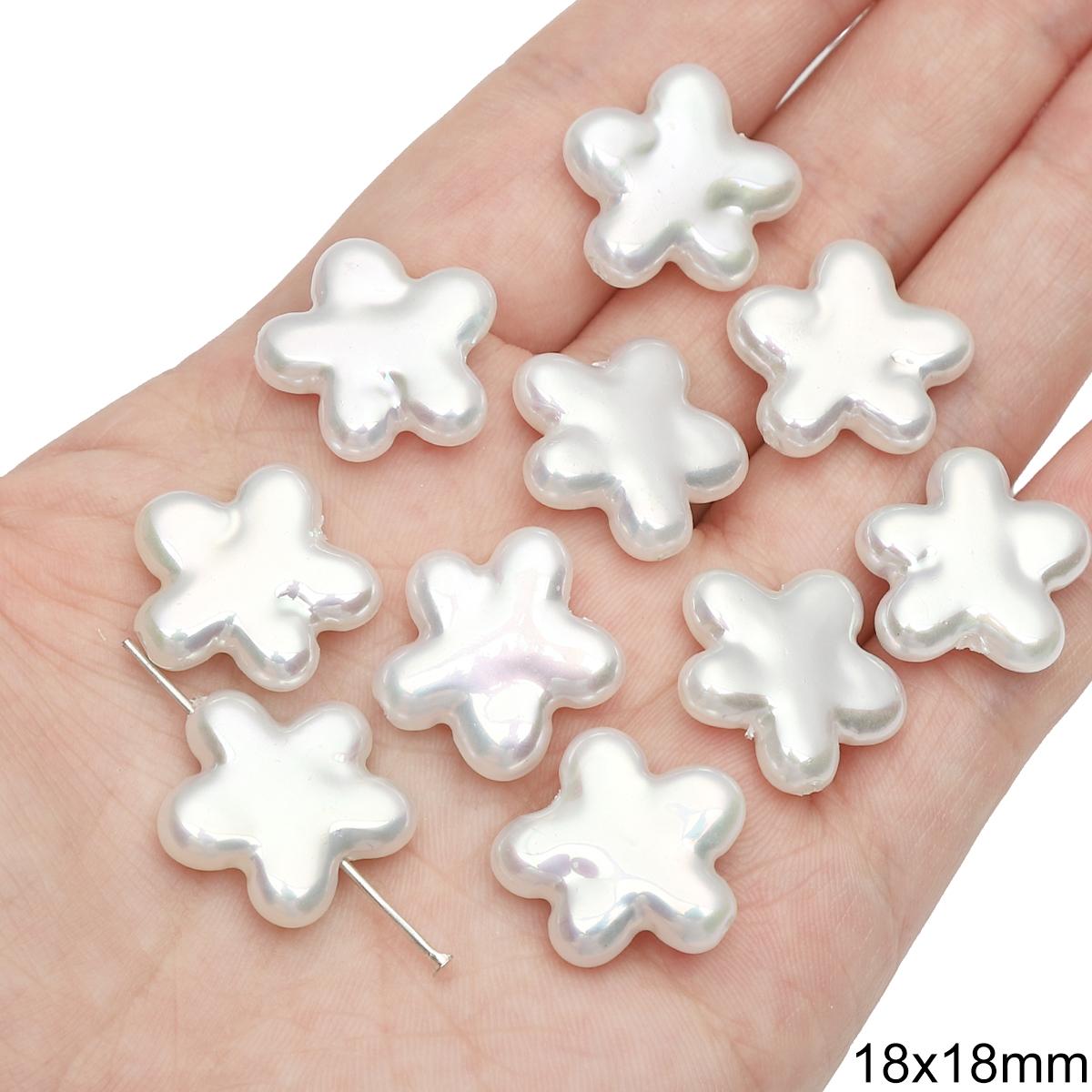 

200-500 шт. АБС Геометрия Имитация Жемчуга Бусины для DIY Изготовления Ювелирных Изделий Рукоделия Домашнего Декора Искусственный Жемчуг для Наполнителей Ваз 18x18mm