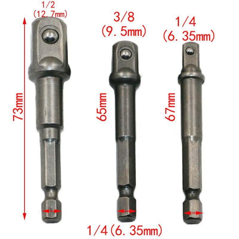 Steel Ball 8-Piece Socket Extension Rod Set with Square Head Adapter