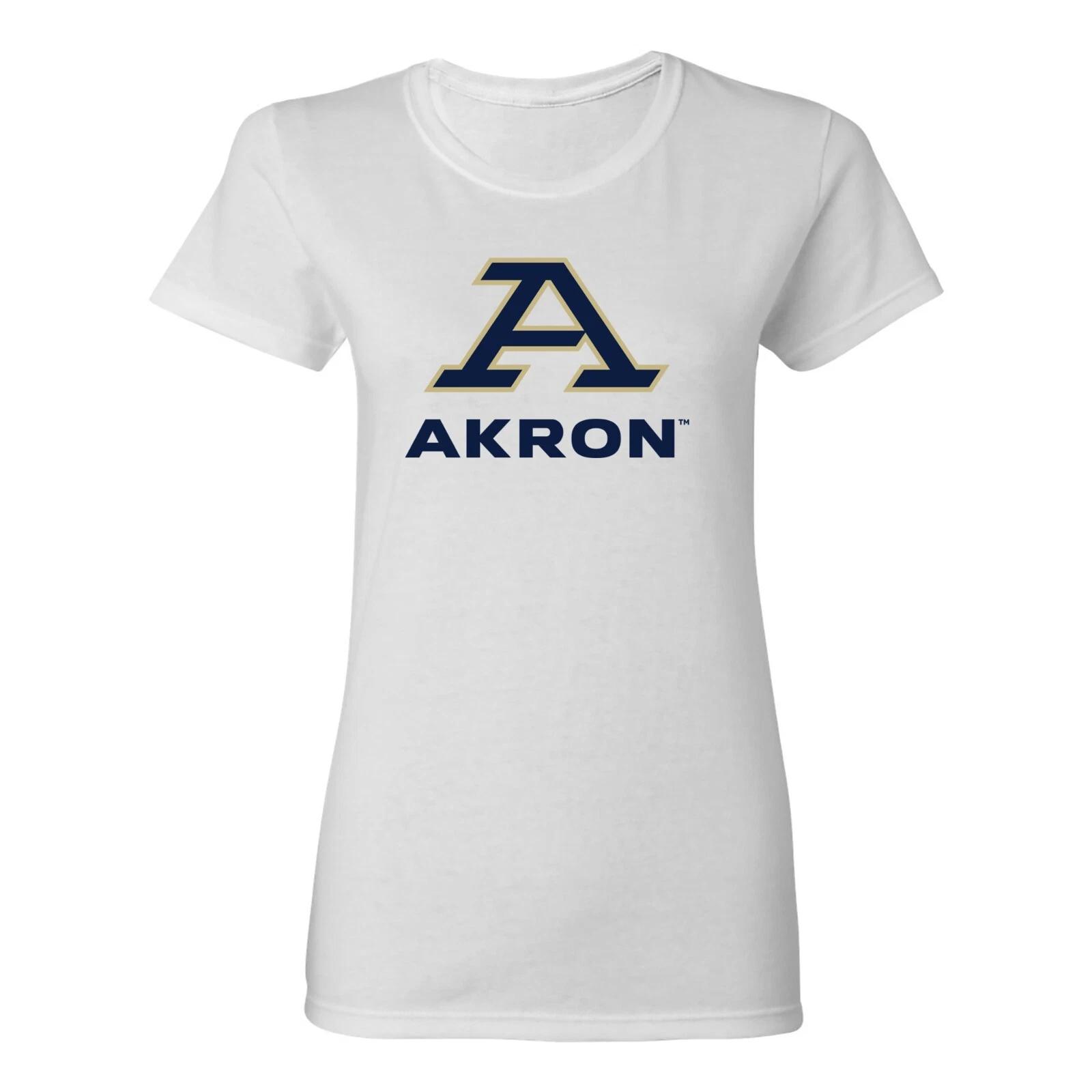 Женская футболка с основным логотипом Akron Zips - Белая S