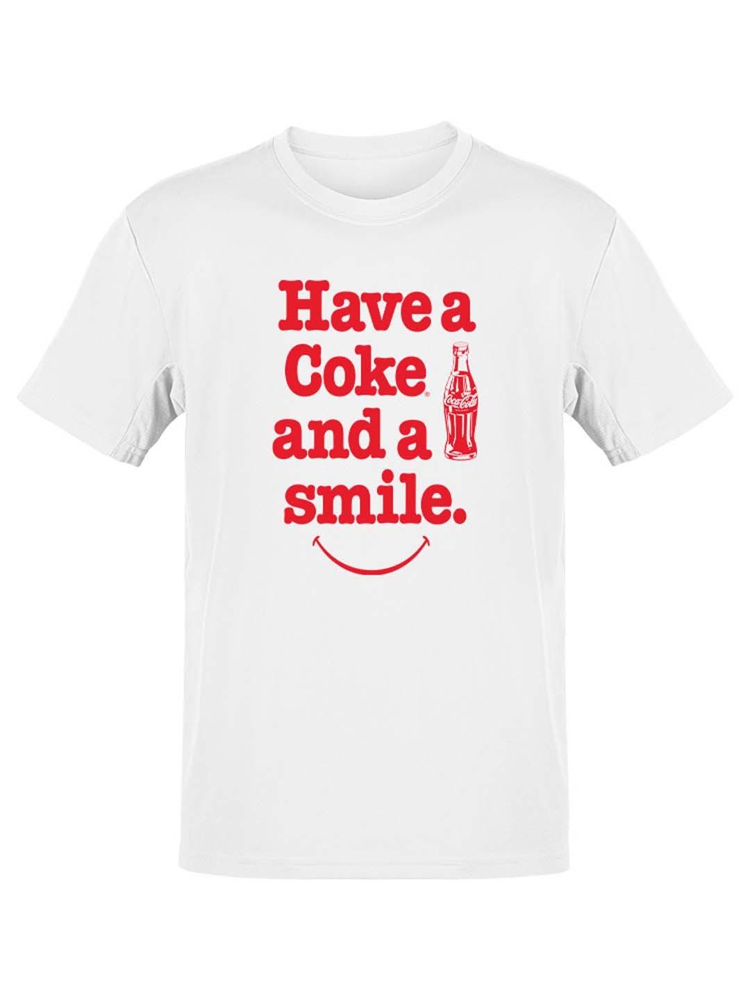 Officially Licensed Coca-Cola Have a Coke and Smile Nostalgic Mens T-shirt XXL