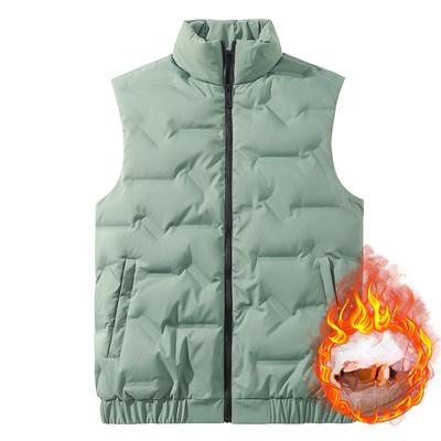 Vest Men's Down Vest Autumn and Winter Warm Vest Winter Sleeveless Jacket