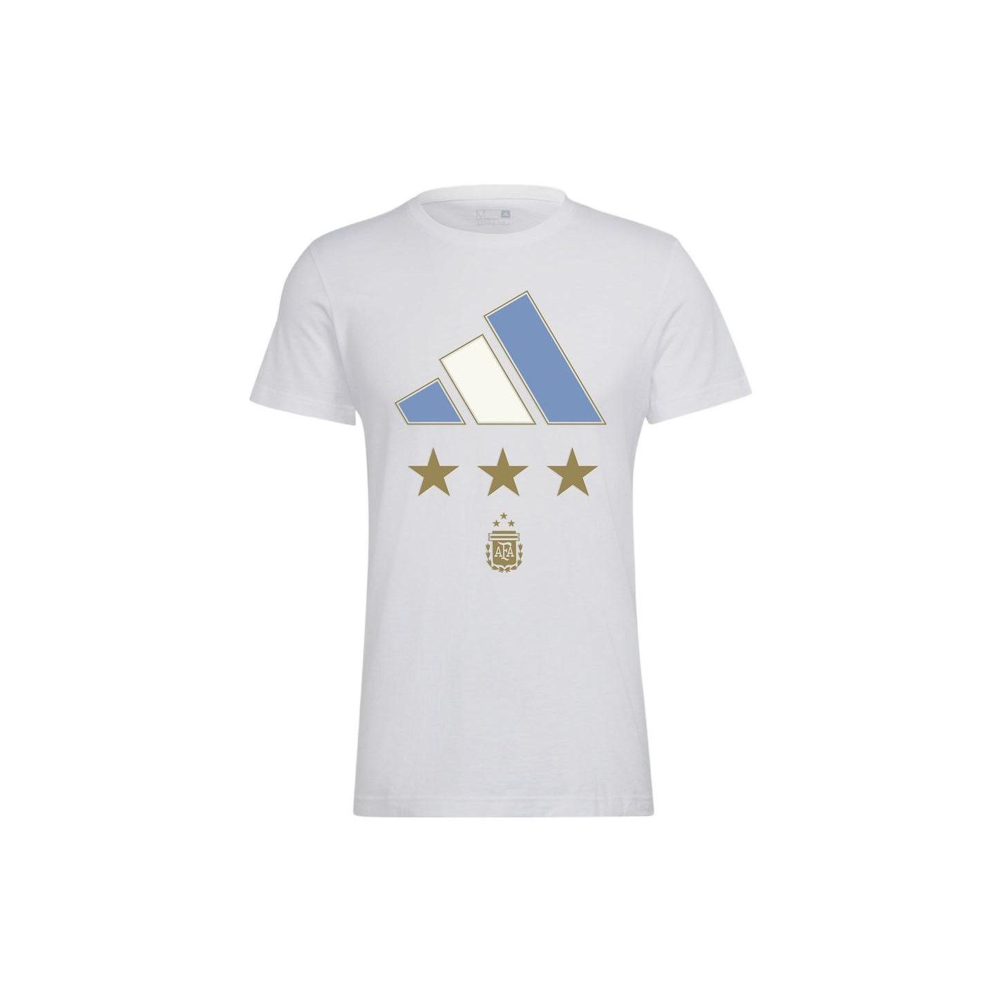 adidas Men s White Argentina Winner Short Sleeve T-Shirt IT2179 XXL
