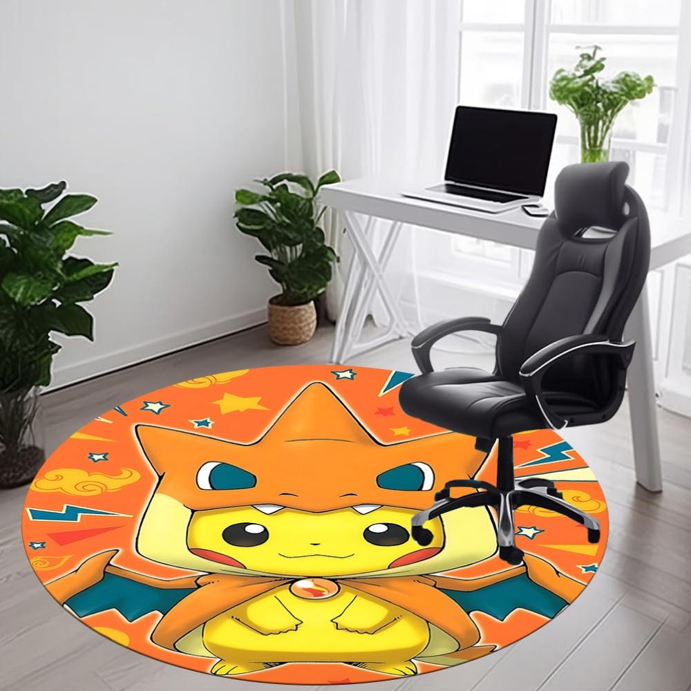 Charmander Office Round Area Rug, Under Office Chairs Bedroom Living Room Home Decor  a1022265