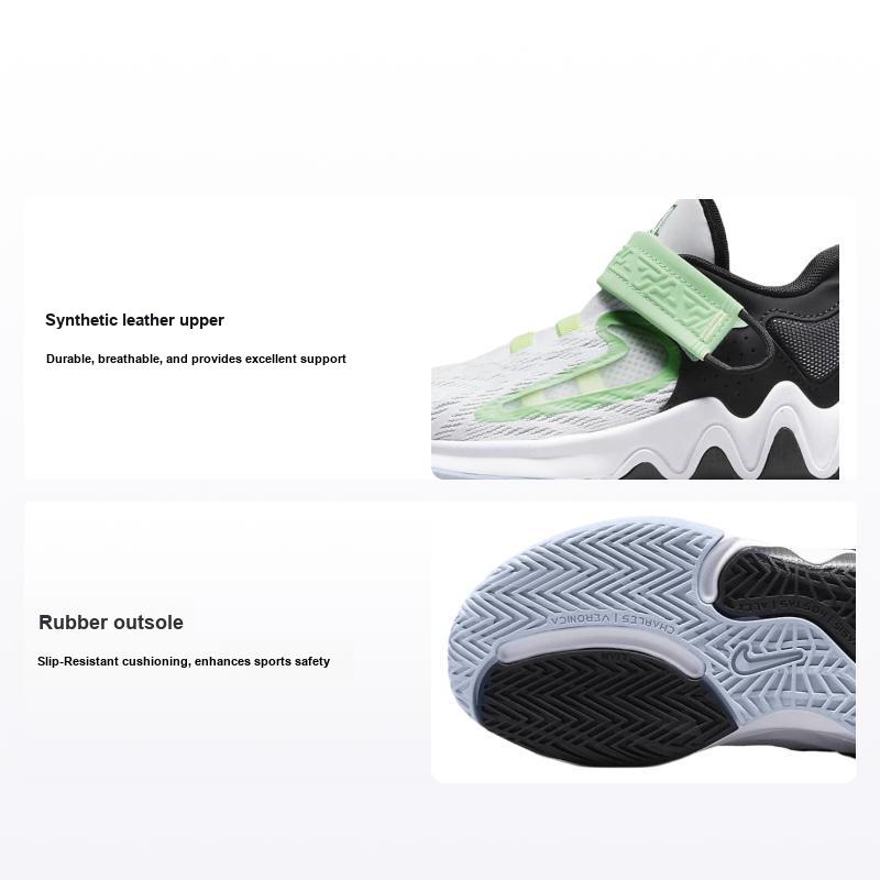 Nike Giannis Immortality 2 PS White Barely Volt Kids Sneakers Grey-Fog Black DQ1942-101