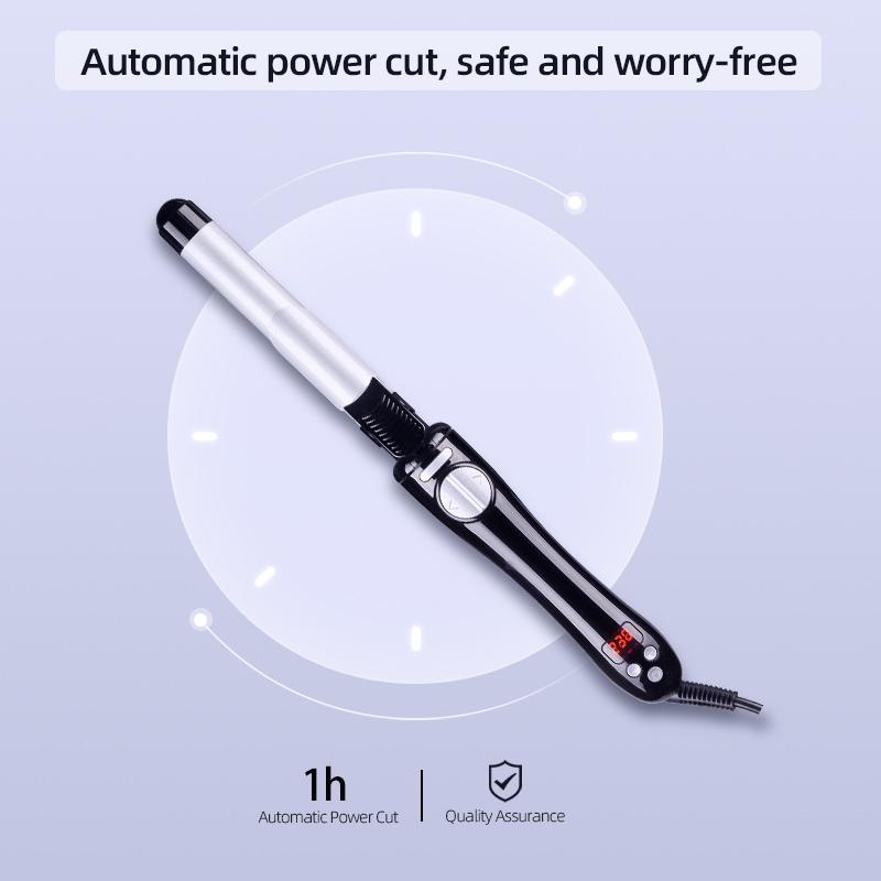 Portable Rotating Ceramic Long Hair Stylng Tools Automatic Barrel Type Dual Voltage Tourmaline Heats up Hair Curler
