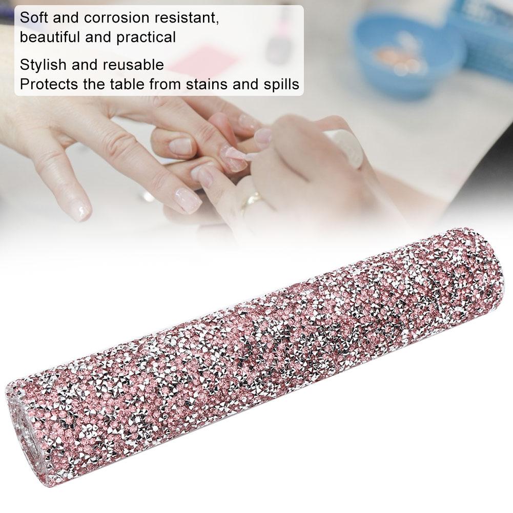 Nail Art Pillow Cushion Pad Rhinestones Decoration Manicure Hand Rest Holder Table MatJD-09