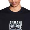 Armani Exchange Round Neck Pullover Letter Print Loose Twill Fleece Sweatshirt Men Sweatshirt XM002446-AF22124-UB101