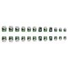 Halloween Black Green Scintillate French Square Short Persist Hoofs With White Skull Plan For Party Costume