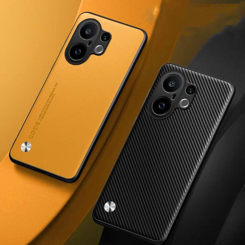 Plain PU Leather Case for VIVO S30 Pro Mini Camera Silicone Matte Bumper Soft Frame Shockproof Phone Back Cover for VIVO S30 5G