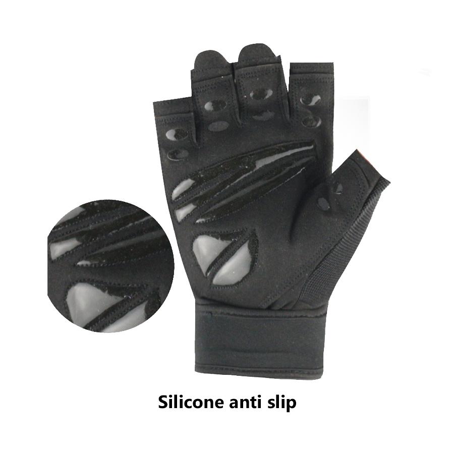 Fitness Glove for Men and Women's Equipment Horizontal Bar Wrist Training Anti-slip Half Finger Movement Anti-cocoon