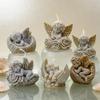 2026 Latest Models Cute Rose Wings Angel Shaped Silicone Candle Molds 3D Cherub SleepMoon Design DIY Shell Snail Angel Resin