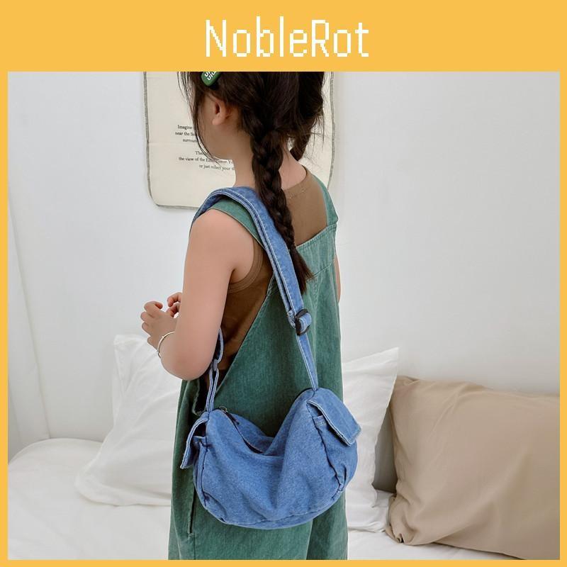 Canvas Kids Trendy Crossbody Bag With Lightweight Design For Casual Outings