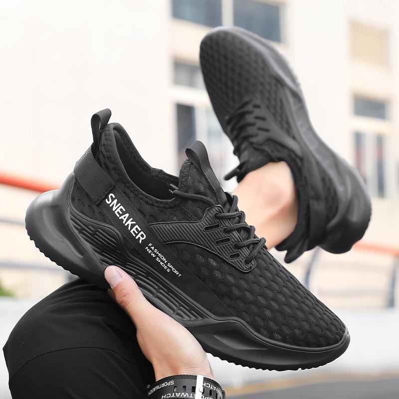 Men'S Sports Shoes Casual Sneakers Men Lace Up Soft Sole Flat Comfortable Academy Sports Shoes For Men Lightweight Low-Top Daily