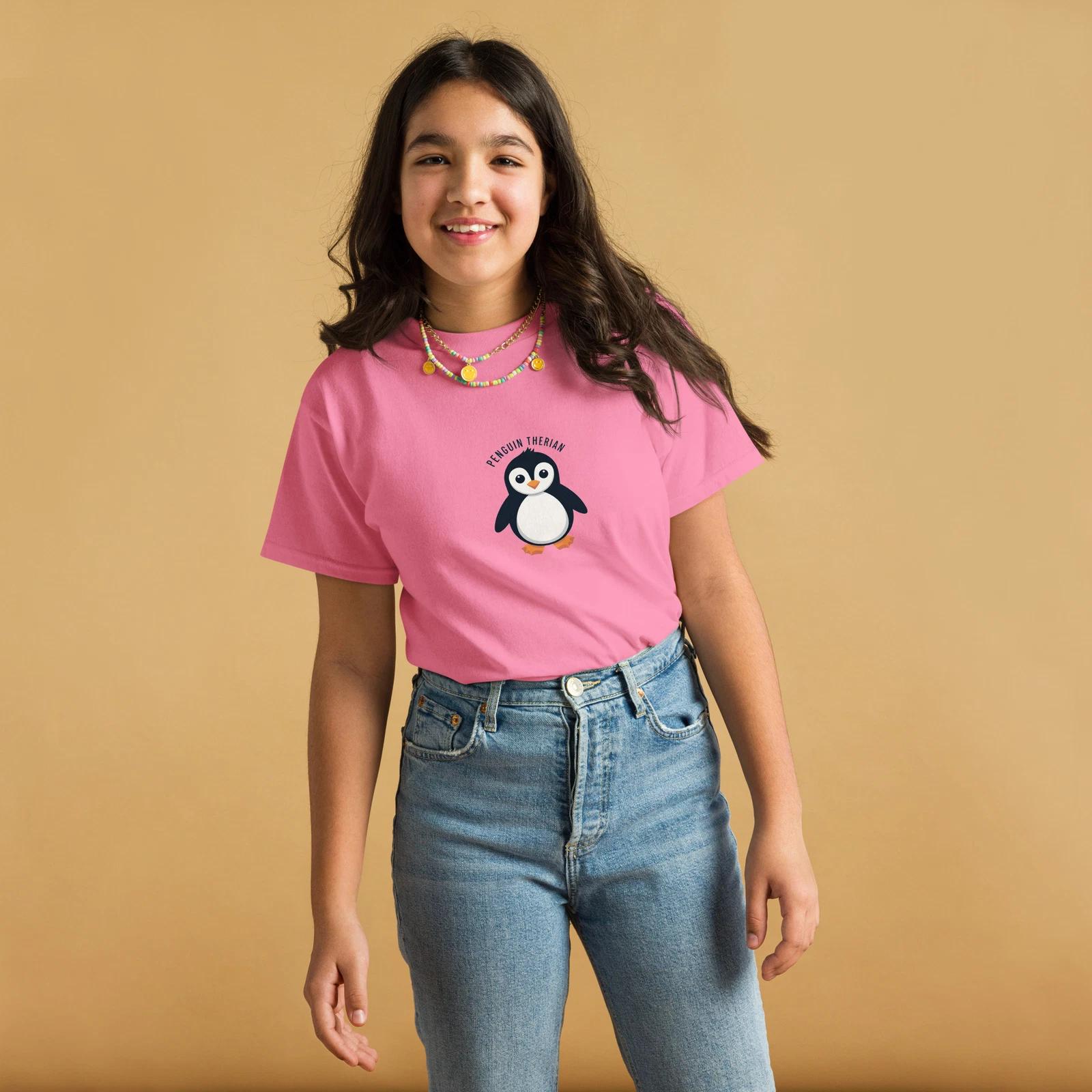 Penguin Therian Youth Classic Tee Unique Otherkin Pride Apparel 2XL