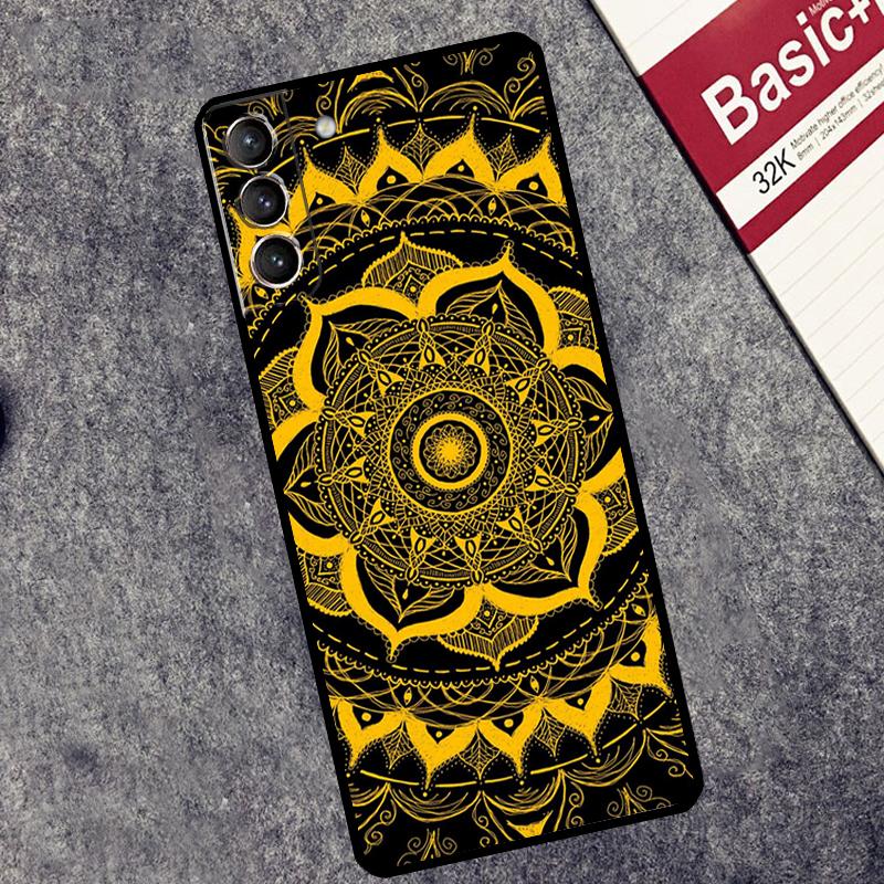 Flowers Mandala Floral Case For Samsung Galaxy S26 S25 S24 Ultra S20 FE S21 S22 S23 Plus S10 S25 FE Cover Couqe