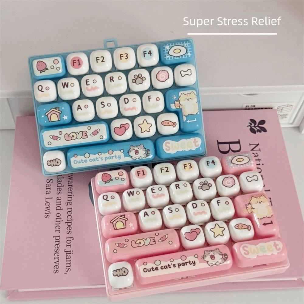 Creative Design Finger Press Toy 26 Key Mechanical Keyboard Toy Gift Accessories
