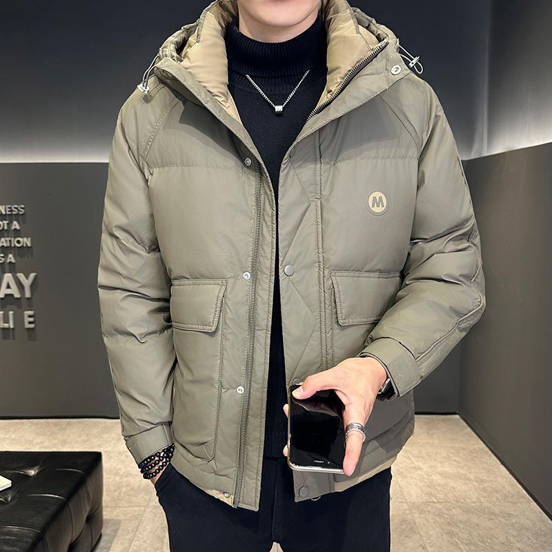 

Ретро теплая пуховая куртка высокого качества в стиле милитари, может быть расстегнута, утолщенная, модный бренд, куртка с капюшоном, мужская 4XL зелёный