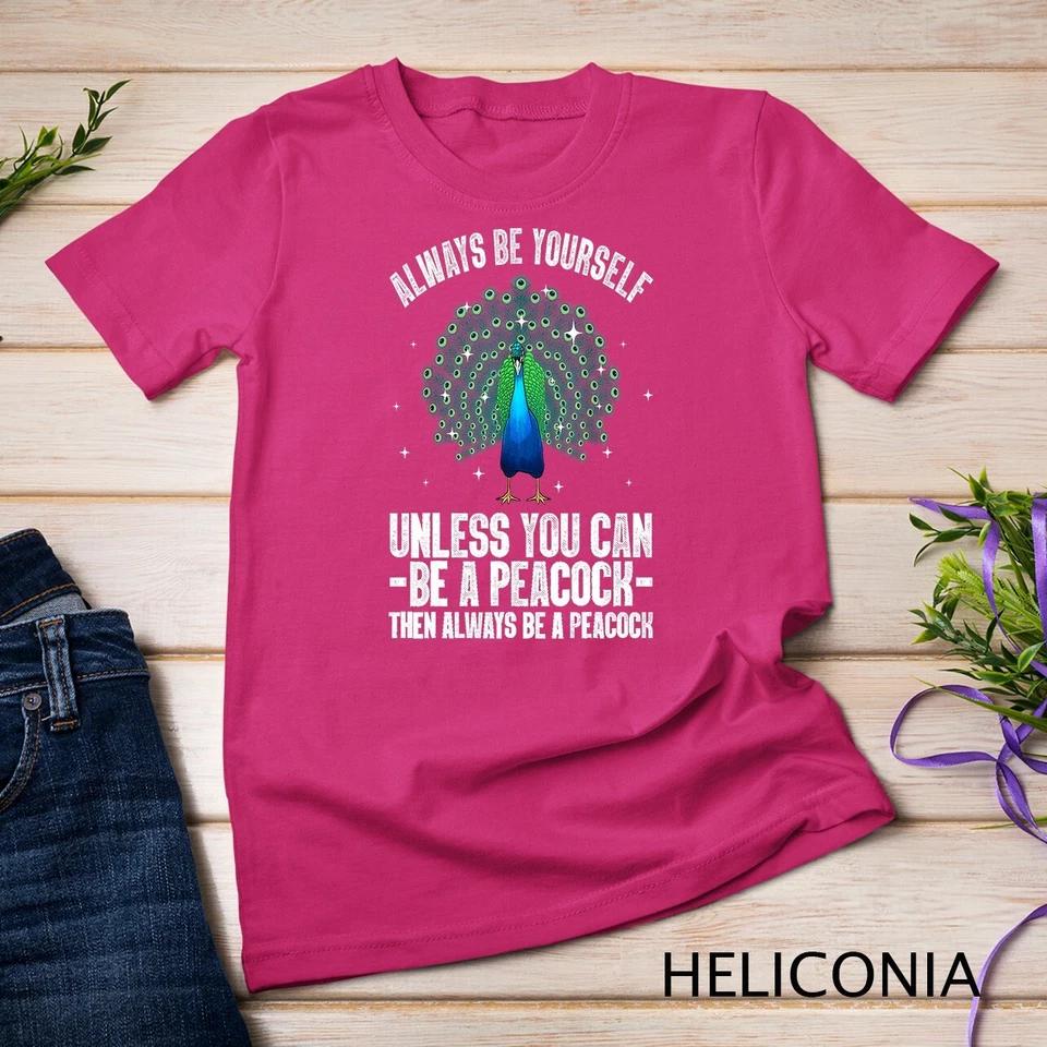 Funny Peacock Art For Men Women Peacock Themed Peacock Lover Unisex T-shirt 4 L