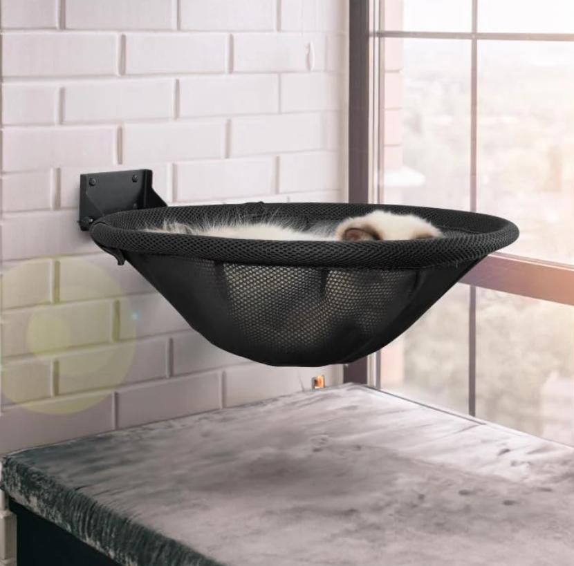 Wall Mounted Cat Hammock Foldable Cat Bed Kitten Walls Furniture for Cat Kitten Playing Lounging Climbing Pet Supplies