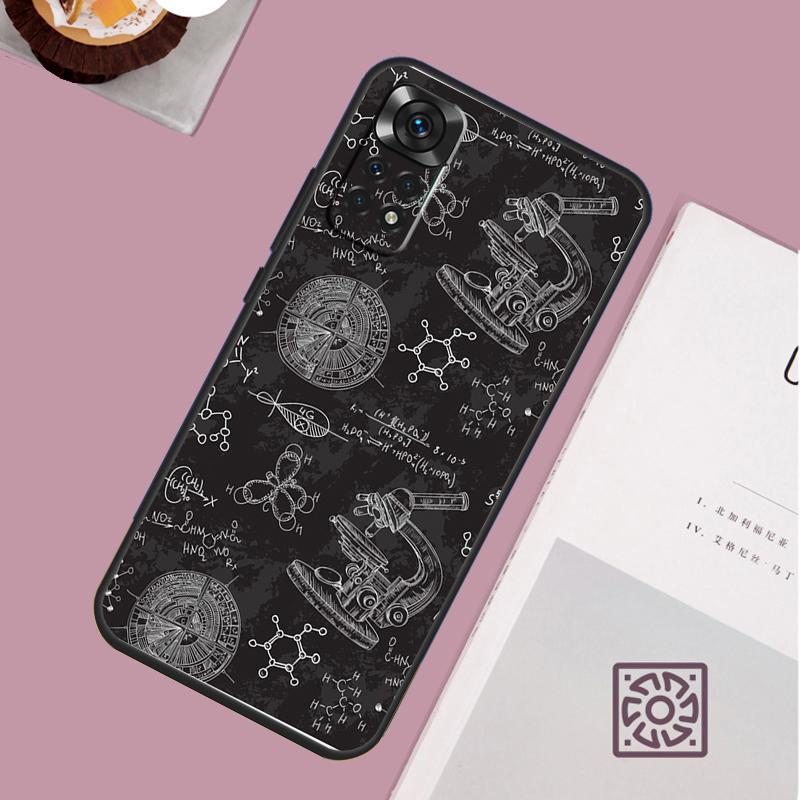 

Винтажный кейс для лаборатории химии для Xiaomi Redmi Note 14 13 12 11 15 Pro Plus Redmi 15 13 10 10C 12C 13C 14C 15C Чехол Redmi Note 12 Pro 5G