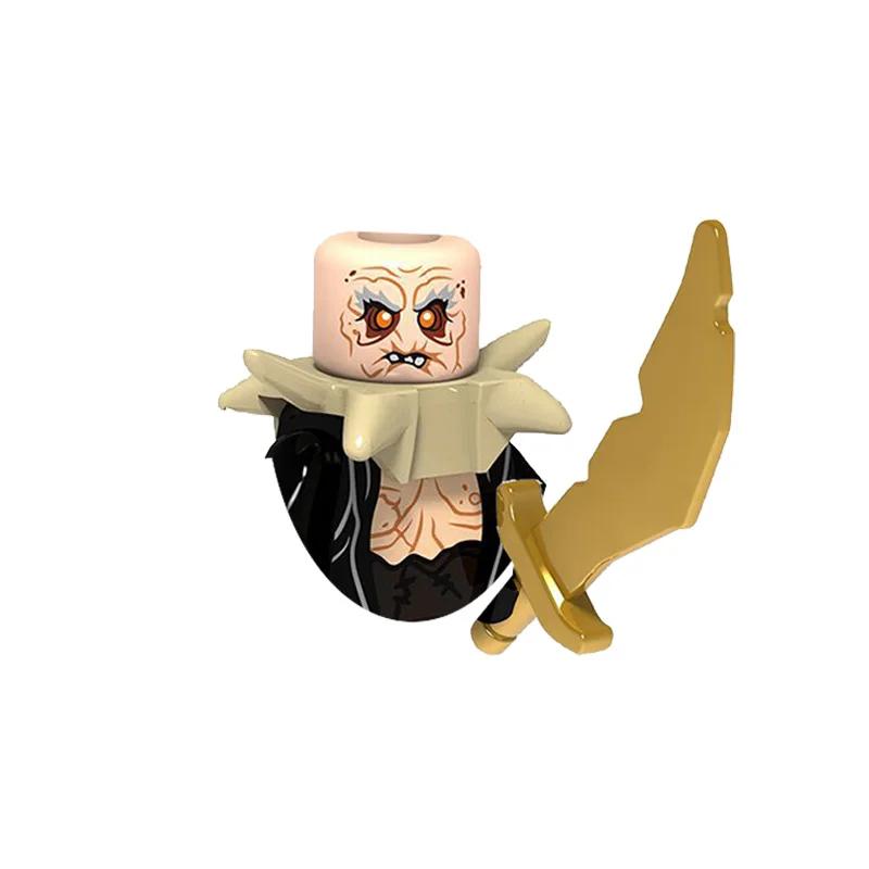 Kids Toys Medieval Film Figures Series Goblin Orcs Uruk-hai Sauron Assembly Model Small Particles Building Blocks Boys Gifts