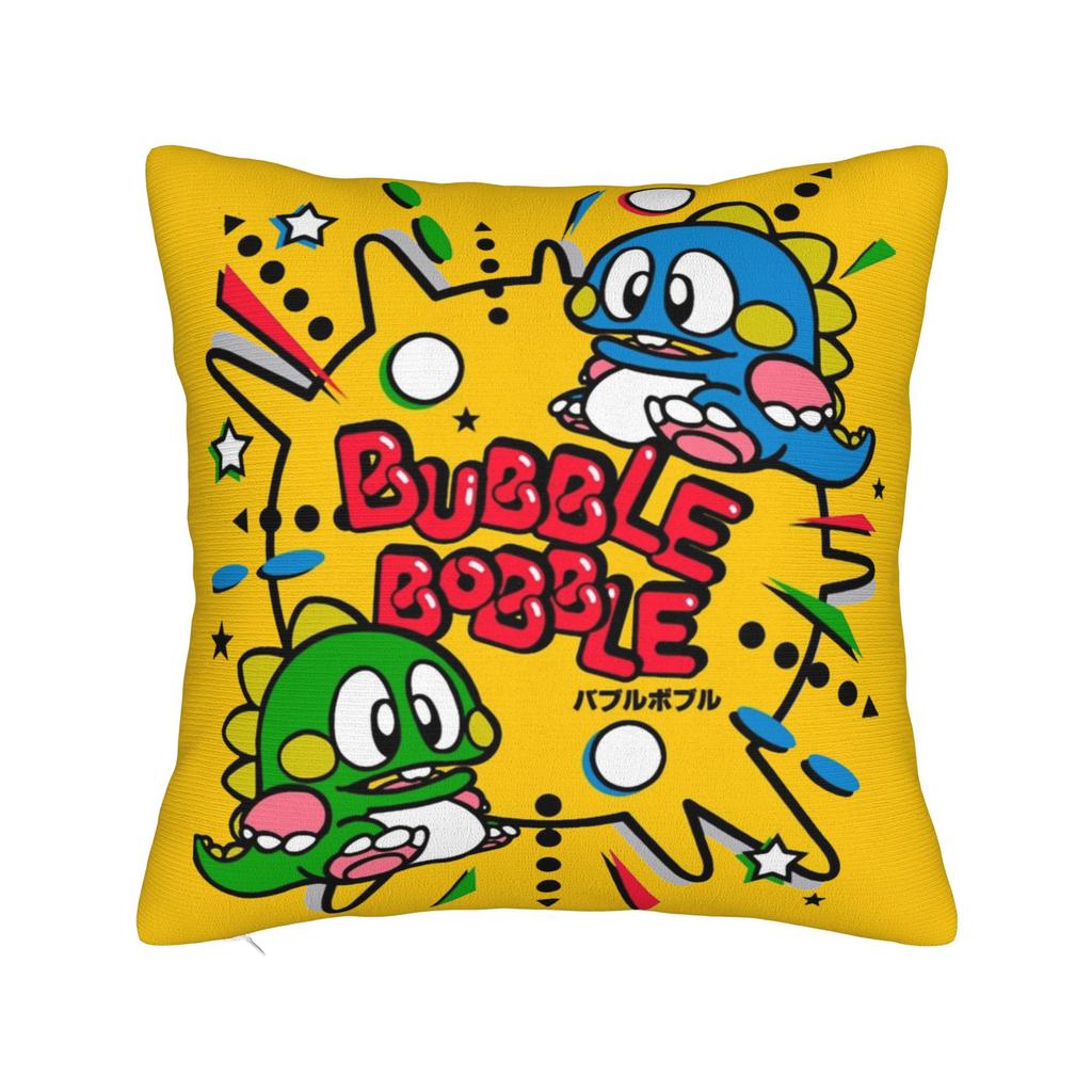 Bubbles Bobble Pillowcases Accessories Printed Cushion Cover Throw Pillow Cover Home Decorations Square Multi Size