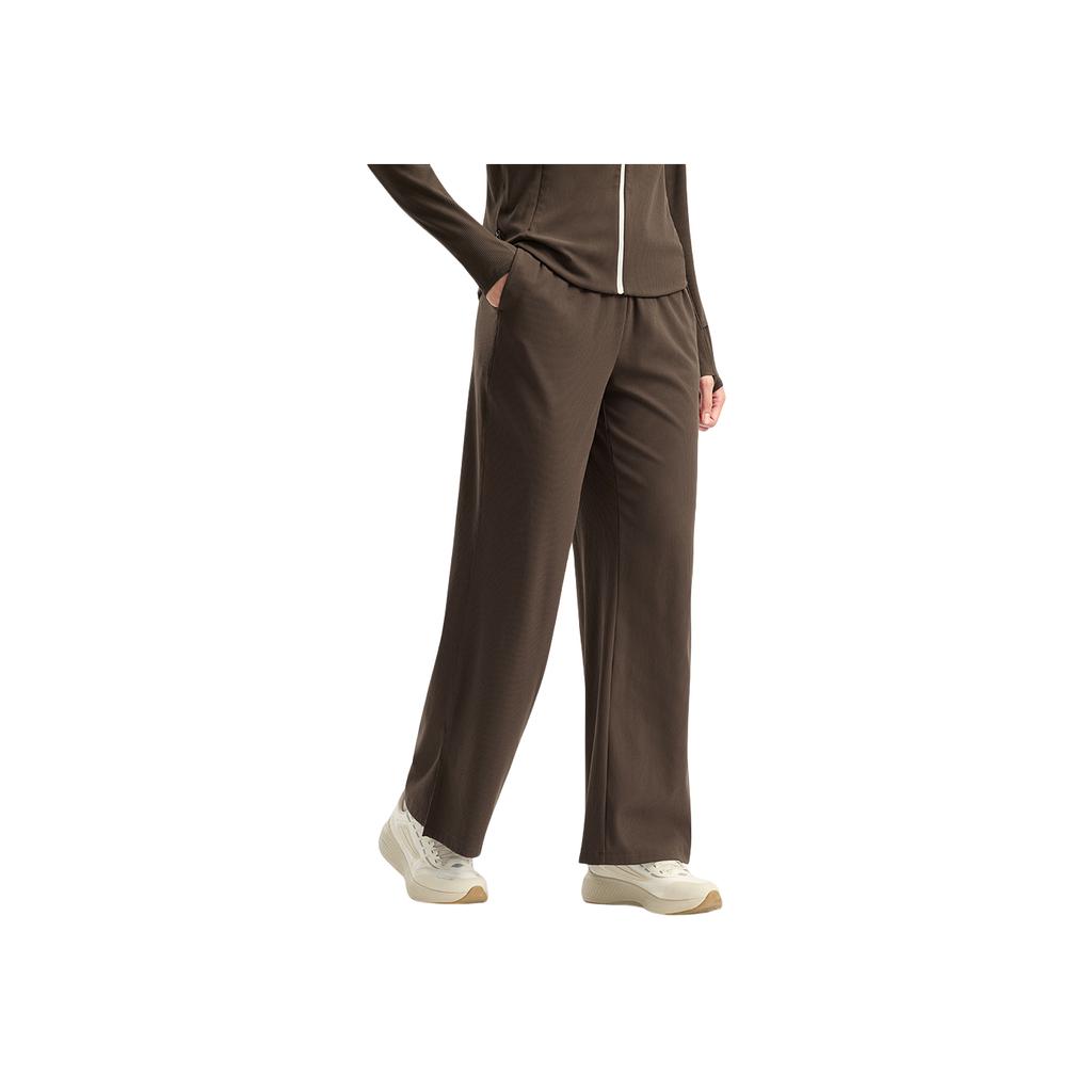 Fila Fitness Fashion Retro Classic Versatile Casual Comfortable Loose Straight Leg Knit Sweatpants Women Bottoms A11W541614F-BN