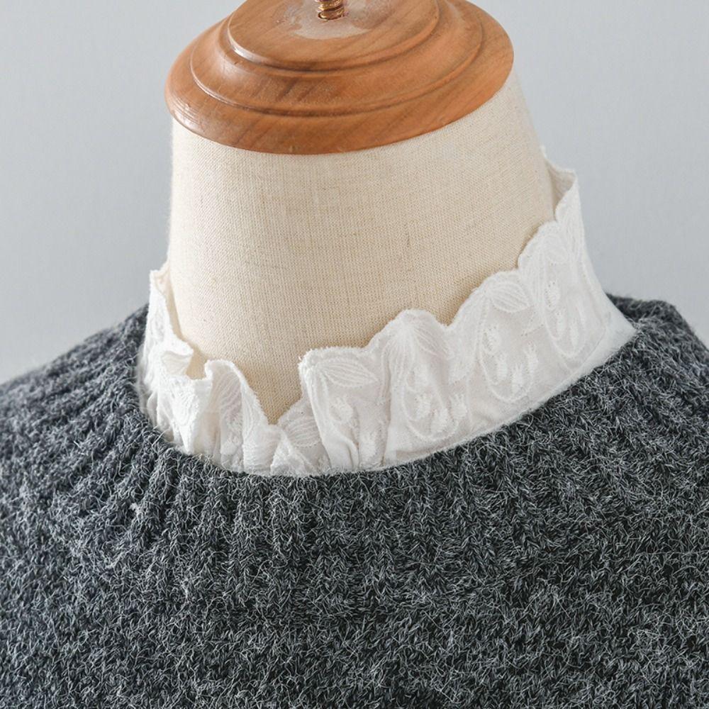 Women Shirt Collar Vintage Top Neckwear Ties New Lapel Fake Collar