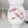 Personalized Watercolor Cherry Blossom Tree Bathroom Home Decoration Beautification Toilet Sticker