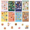 8PCS Cartoon Object Stickers Cute Cartoon Bear Baking Doodle Collage Computer Cell Phone Laptop Decoration Waterproof Stickers