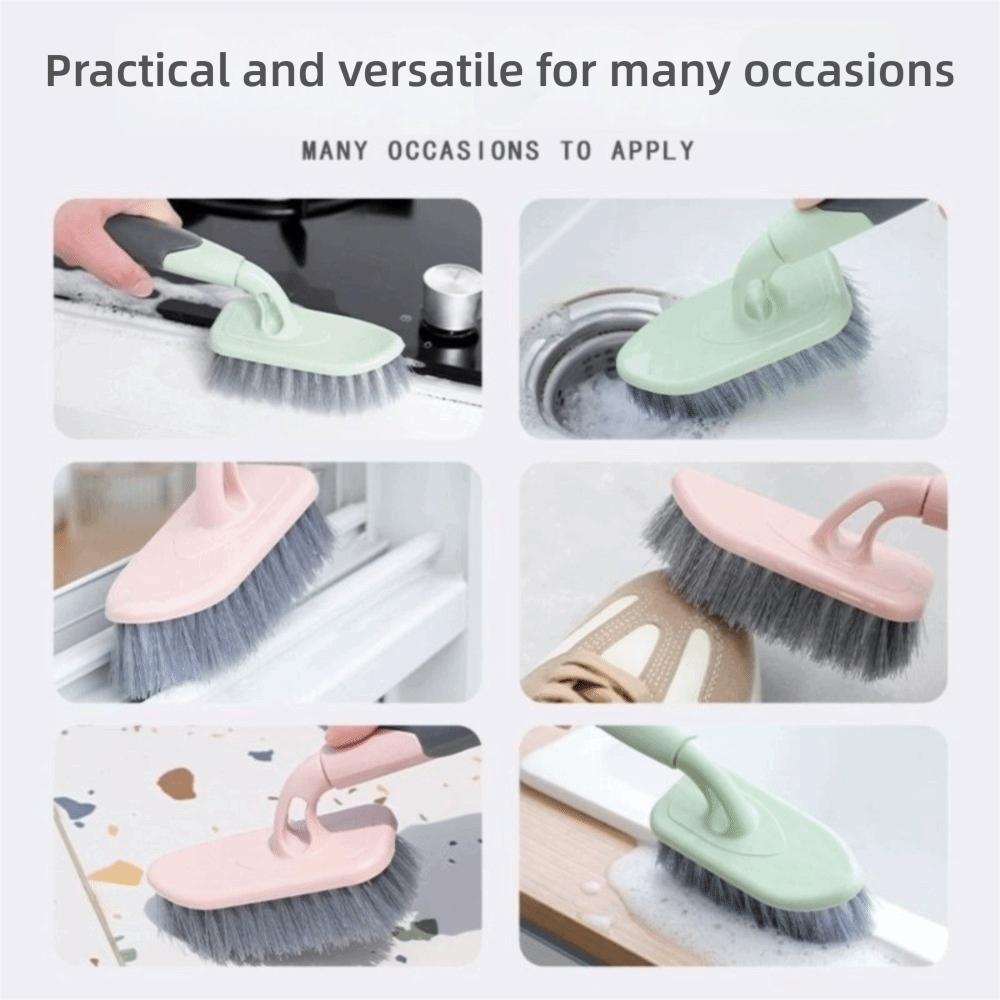 Stiff Bristle Stain Removal Brush Long Handled Stiff Bristle Brush Cleaning Brush  Bathroom Use