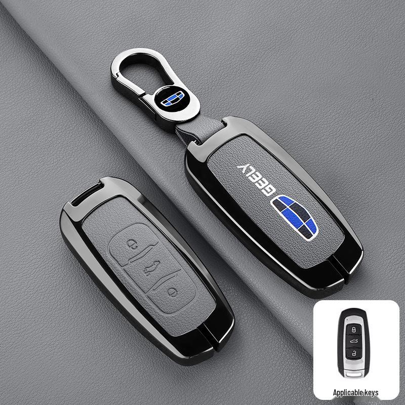 Premium Protective Key Cover for Geely Emgrand: Fits 26 Models including Xingyue L, Xingrui, Boyue L, Haoyue, Bin Yue – Men's Buckle Design