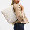 Coach White Signature Canvas Convertible Hobo Shoulder Bag for Daily Use