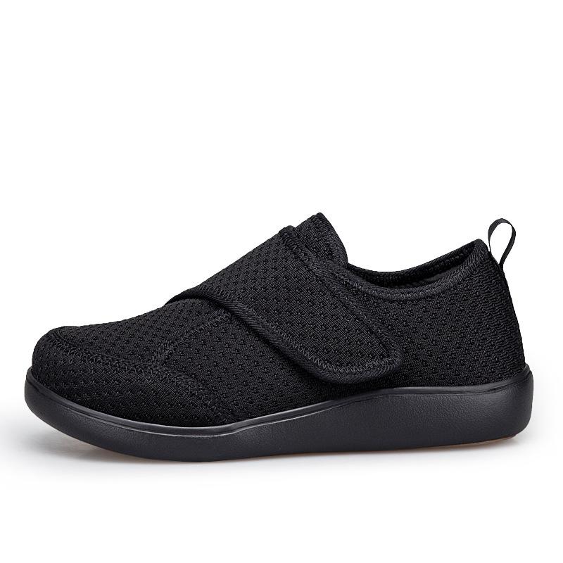 Spring and Autumn Large Size Walking Shoes Wide Head Loose Big Foot Bone Fat Wide Elderly Shoes Men's and Women's Thumb Valgus Mother Shoes