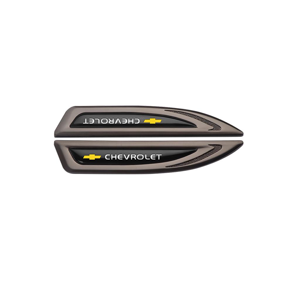 Car Accessories 3D Metal Logo Side Body Fender Sticker Auto Decoration For Chevrolet Captiva Lacetti Aveo Cruze Malibu XL Camaro