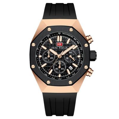 [MINIFOCUS] Montre Homme Chronographe à Bracelet Silicone MINIFOCUS MF0417G01